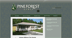 Desktop Screenshot of pineforesthomes.biz
